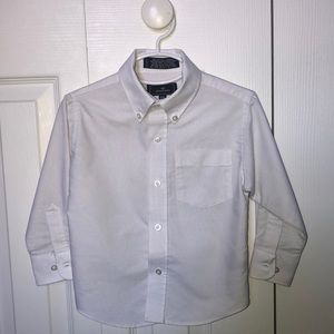 Dockers White Button Down Shirt for Boys Size 4